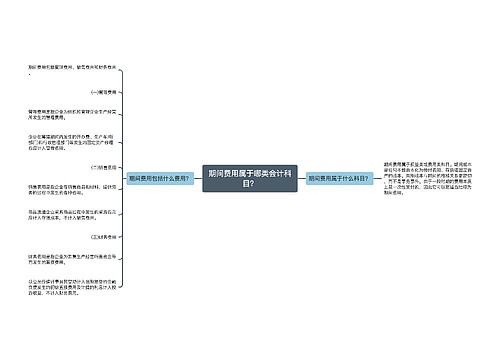 期间费用属于哪类会计科目？