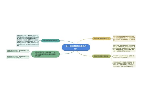 会计记账基础包括哪些内容？