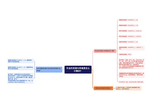 年金的现值与终值是怎么计算的？