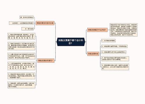 转账支票属于哪个会计科目？