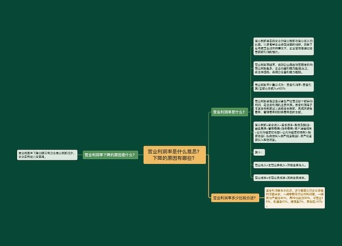 营业利润率是什么意思？下降的原因有哪些？