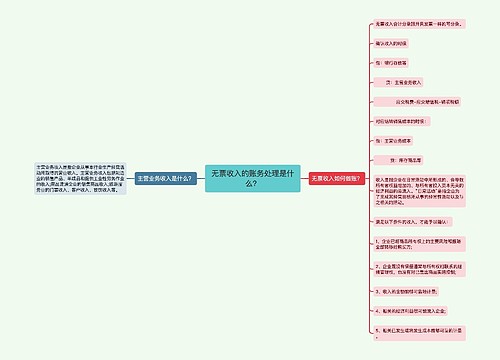 无票收入的账务处理是什么？