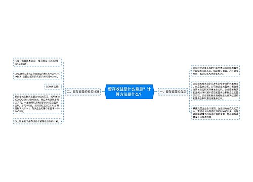 留存收益是什么意思？计算方法是什么？