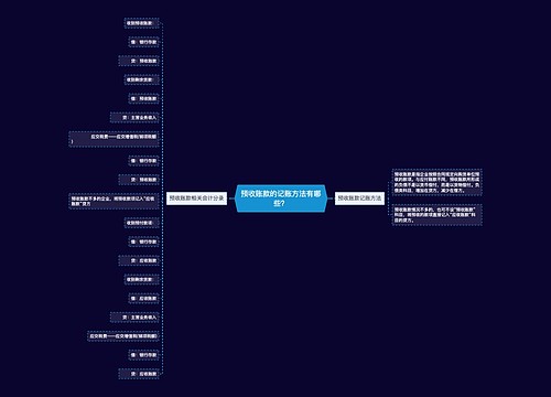 预收账款的记账方法有哪些？