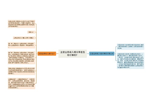 主营业务收入增长率是怎样计算的？