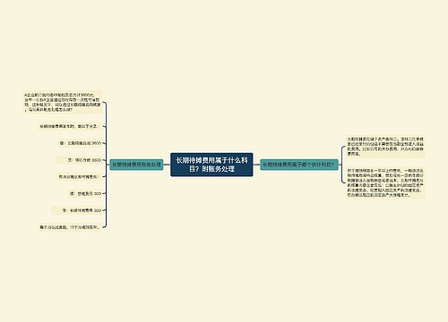 长期待摊费用属于什么科目？附账务处理