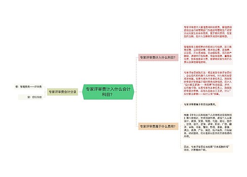 专家评审费计入什么会计科目？