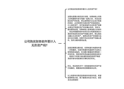 公司购买财务软件要计入无形资产吗？