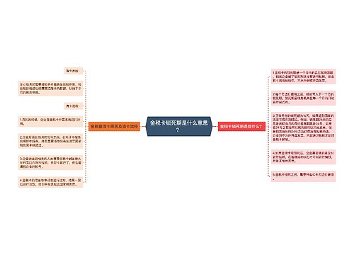 金税卡锁死期是什么意思？