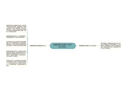 销售商品的运费计入哪个会计科目？