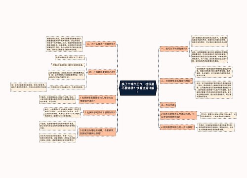 换了个城市工作，社保要不要转移？快看这篇详解！