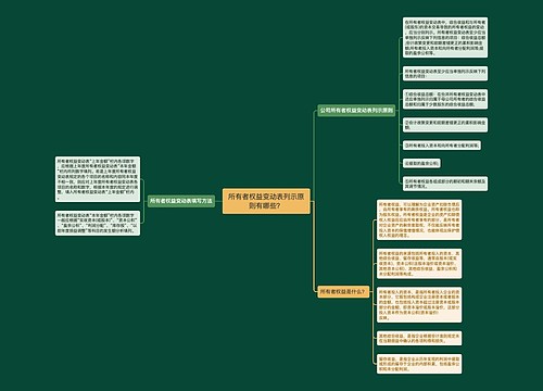 所有者权益变动表列示原则有哪些？