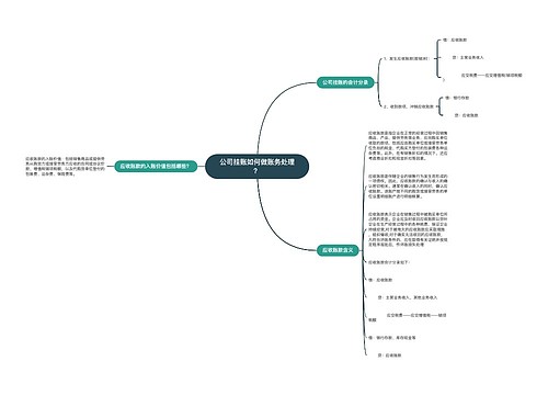 公司挂账如何做账务处理？