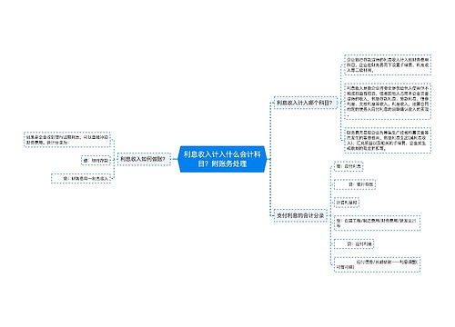 利息收入计入什么会计科目？附账务处理