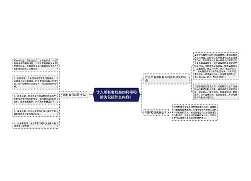 计入所有者权益的利得和损失包括什么内容？