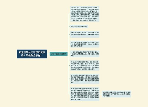 新注册的公司可以不做账吗？不做账会怎样？