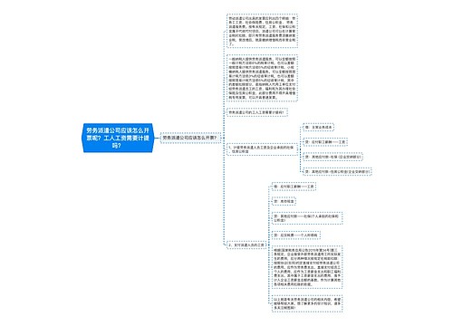 劳务派遣公司应该怎么开票呢？工人工资需要计提吗？