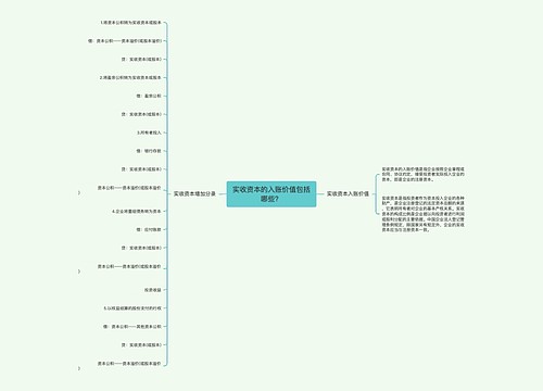 实收资本的入账价值包括哪些？