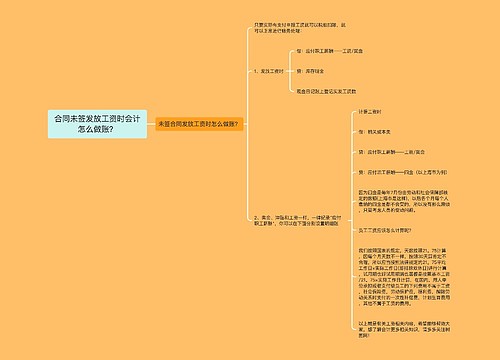 合同未签发放工资时会计怎么做账？