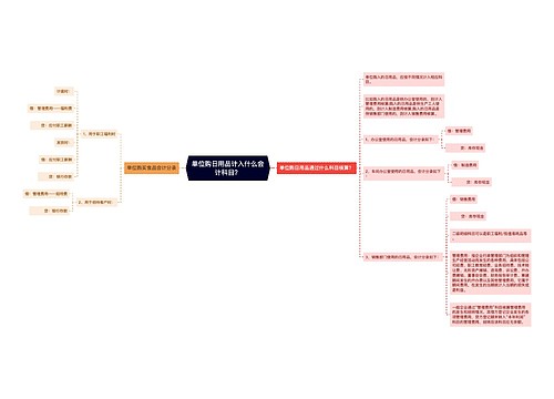 单位购日用品计入什么会计科目？