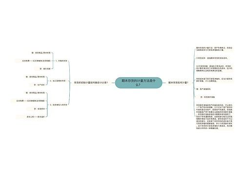 期末存货的计量方法是什么？