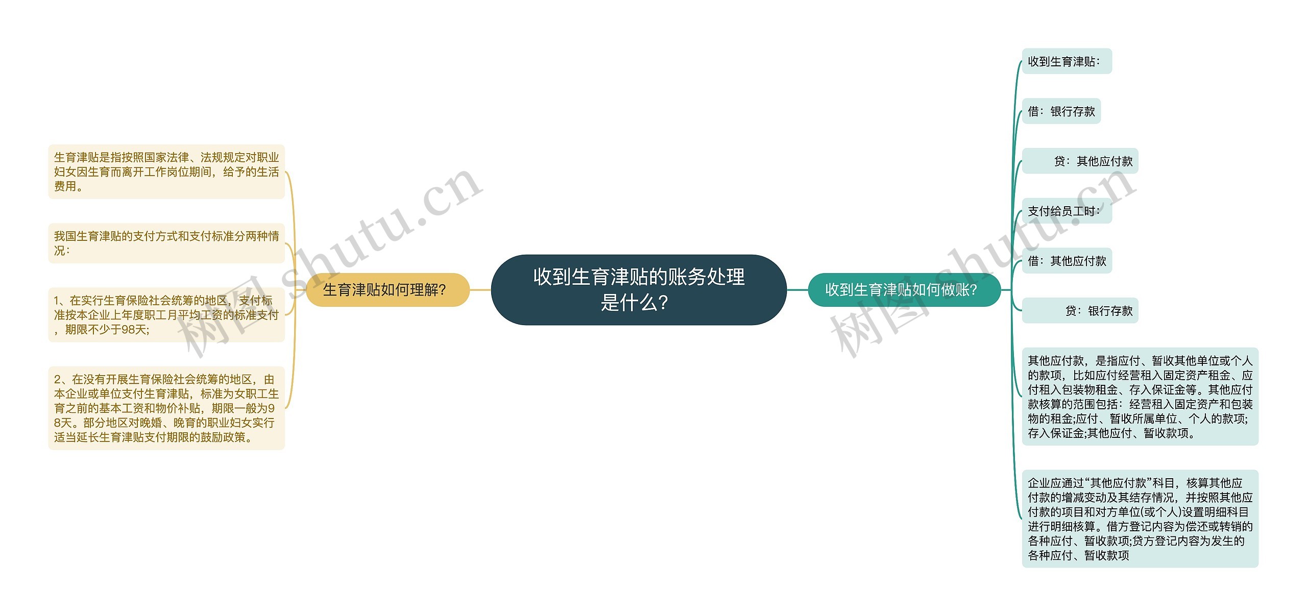 收到生育津贴的账务处理是什么？