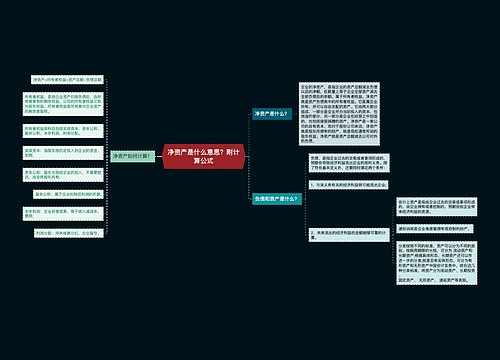 净资产是什么意思？附计算公式