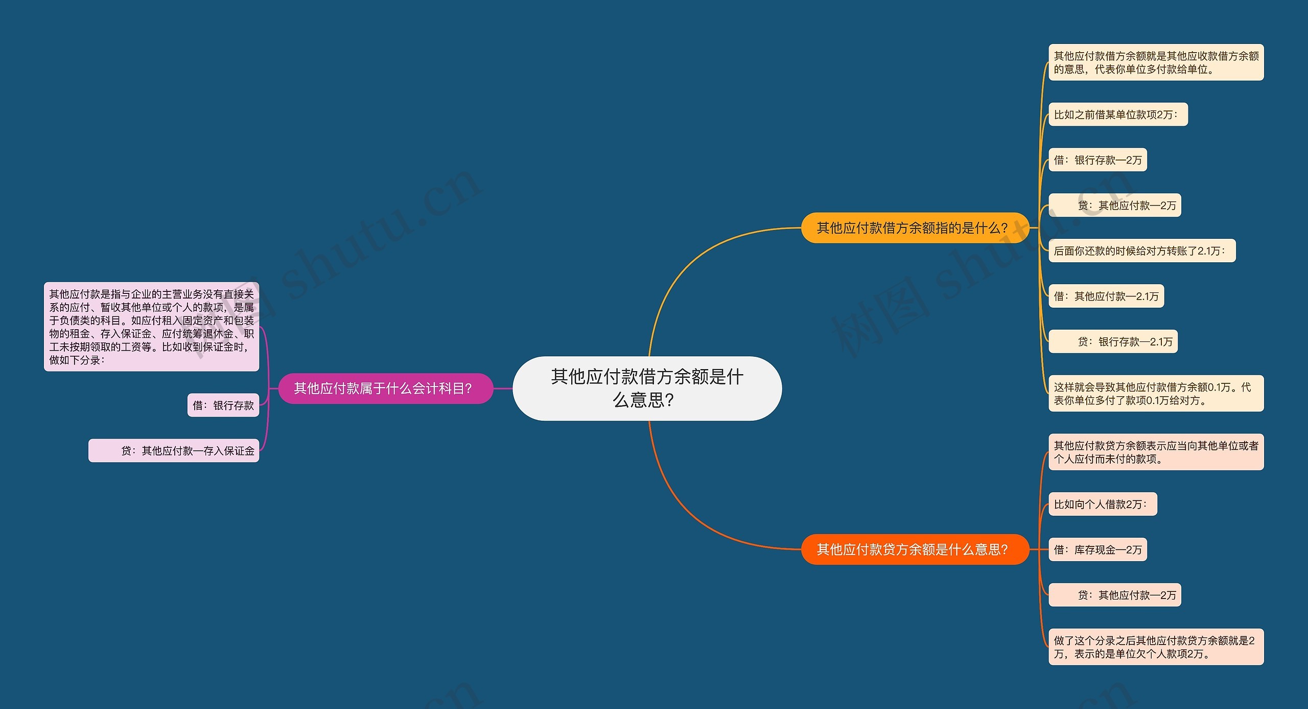 其他应付款借方余额是什么意思？