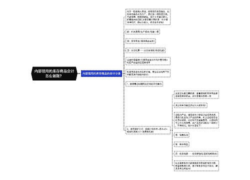 内部领用的库存商品会计怎么做账？