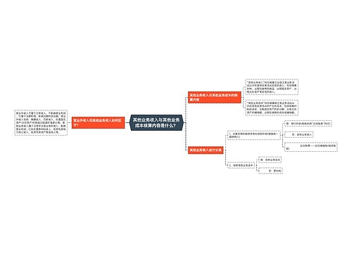 其他业务收入与其他业务成本核算内容是什么？