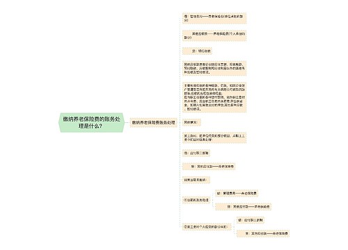 缴纳养老保险费的账务处理是什么？