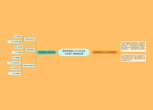 提供劳务收入计入什么会计科目？附账务处理