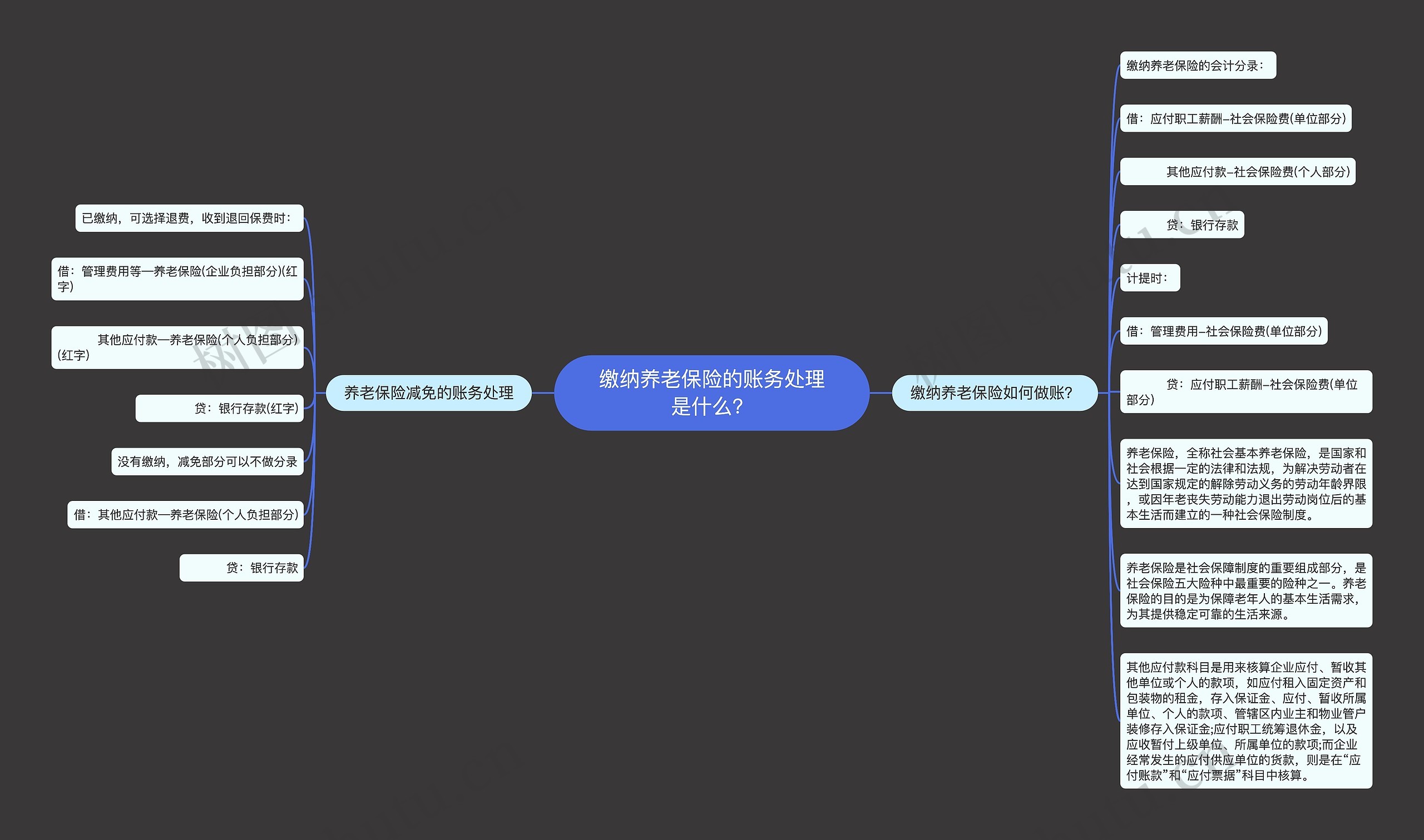 缴纳养老保险的账务处理是什么？