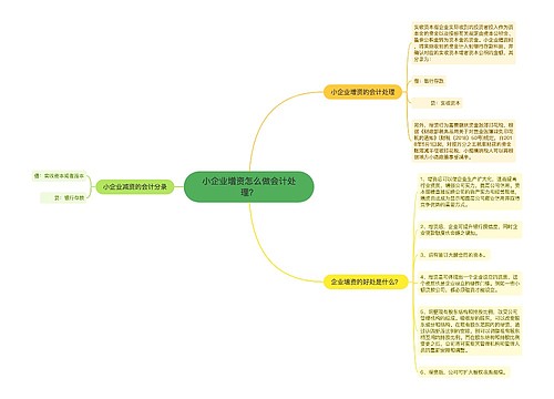 小企业增资怎么做会计处理？