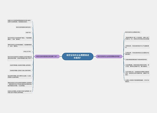 核定征收的企业需要做成本账吗？