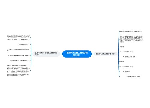 筹建期开办费工资是否需要计提？