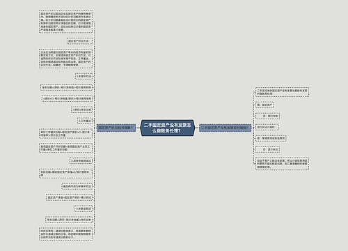 二手固定资产没有发票怎么做账务处理？