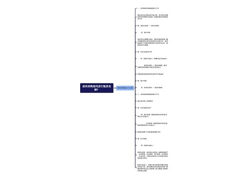 政府采购如何进行账务处理？