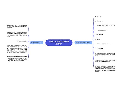 收到红字发票如何进行账务处理？