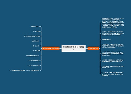 制造费用主要有什么内容？