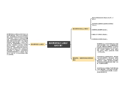 期间费用率是什么意思？如何计算？