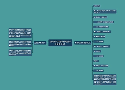 公司购买财务软件的会计分录是什么？