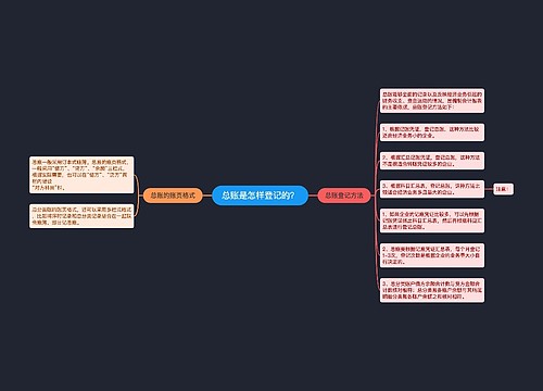 总账是怎样登记的？