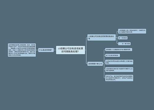 小规模公司没有进项发票如何做账务处理？