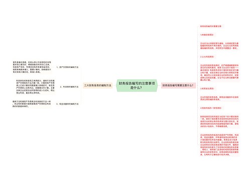 财务报告编写的注意事项是什么？