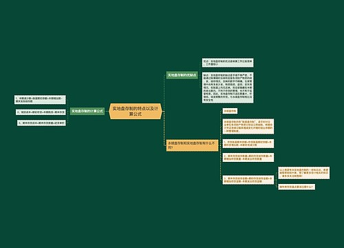 实地盘存制的特点以及计算公式