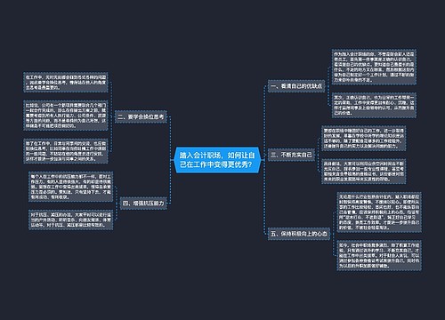 踏入会计职场，如何让自己在工作中变得更优秀？