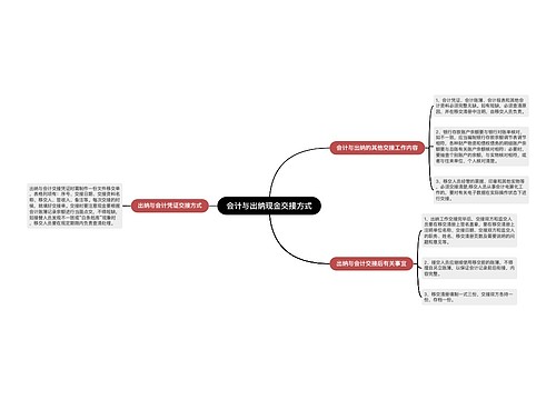 会计与出纳现金交接方式