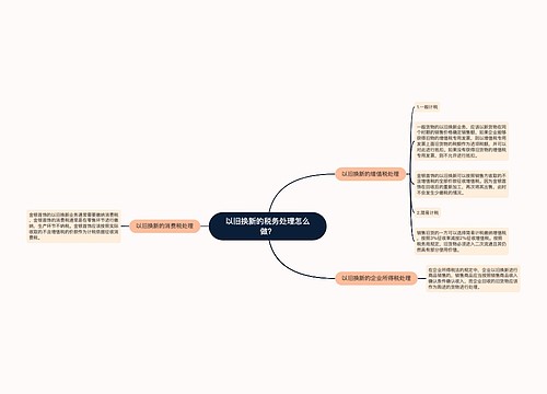 以旧换新的税务处理怎么做？