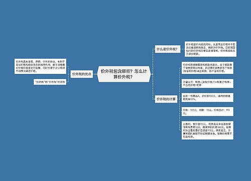 价外税包含哪些？怎么计算价外税？